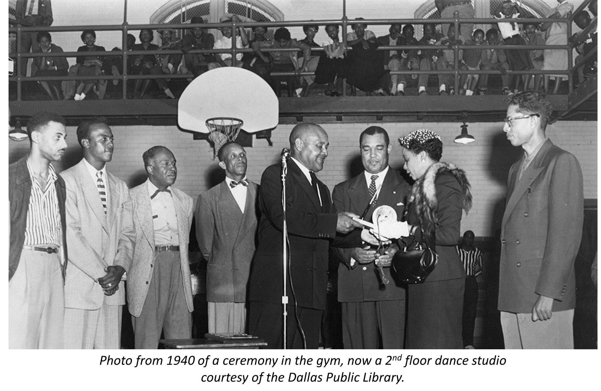 1940 ceremony in the gym that is now 2nd floor dance studio 