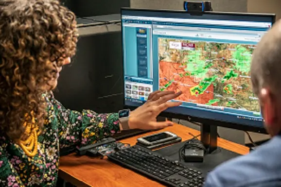 Oncor's Weather Current monitoring system keeps customers informed about potentially dangerous weather.