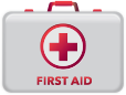 A first aid kit with bandages and antibiotic cream can come in handy in case someone gets a cut or burn during a storm.